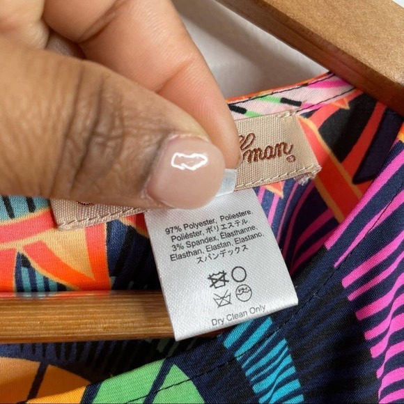 Mara Hoffman Blue Geometric Mini Dress size S Small - Picture 4 of 4